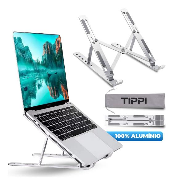 Suporte Notebook Tippi 12 A 17 Polegadas Mesa Escritorio Ergonômico Em 100 Alumínio - ABCo... Suporte Notebook Tippi 12 A 17 Polegadas Mesa Escritorio Ergonômico Em 100 Alumínio - ABCo...