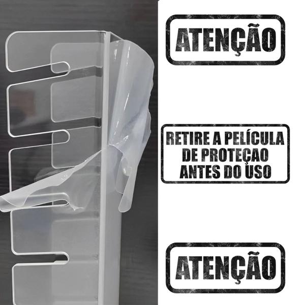 Imagem de Suporte Organizador de Bonés em Acrilico Expositor Para até 7 Bonés