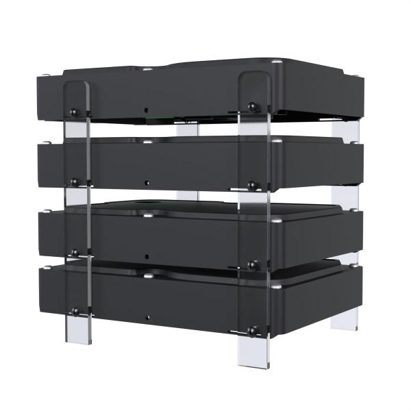 Imagem de Suporte Organizador Vertical de Mesa Tipo Rack Compatível com Até 8 HD's de 3.5 - ARTBOX3D