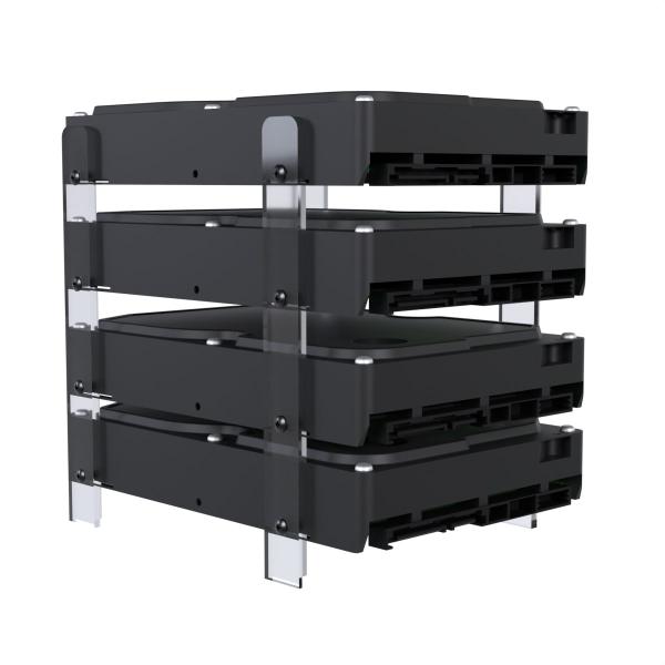 Imagem de Suporte Organizador Vertical de Mesa Tipo Rack Compatível com Até 8 HD's de 3.5 - ARTBOX3D