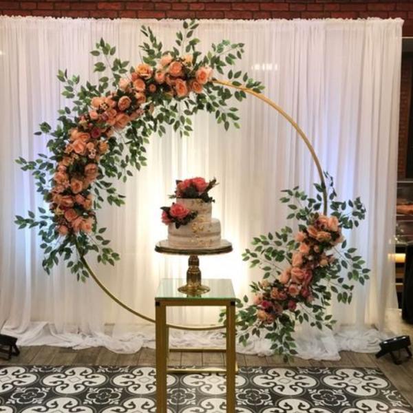 Suporte Painel Redondo Decoração Casamento 1,50M - R&R DECOR Imagem de Suporte Painel Redondo Decoração Casamento 1,50M