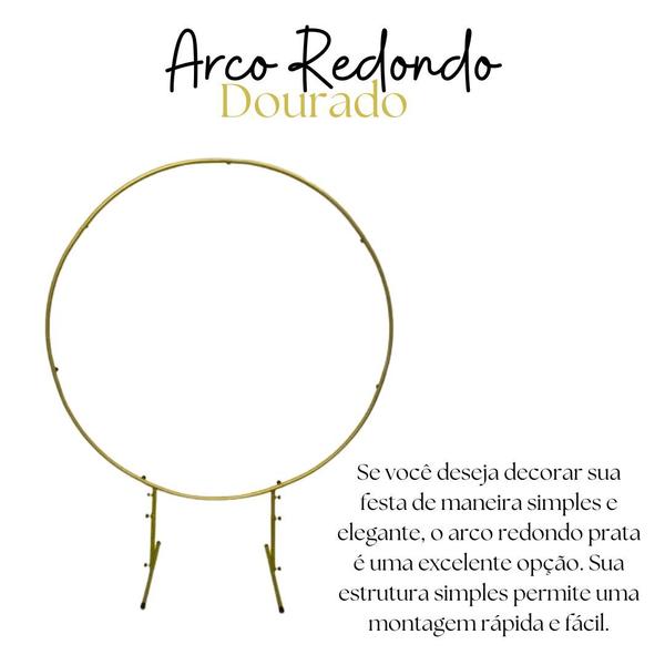 Suporte Painel Redondo Decoração Casamento 1,50M - R&R DECOR Imagem de Suporte Painel Redondo Decoração Casamento 1,50M