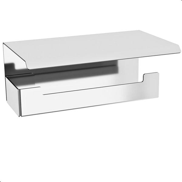 Suporte Papel Higiênico Com Adesivo Na Parede Inox ELG - Unidas Imagem de Suporte Papel Higiênico Com Adesivo Na Parede Inox ELG