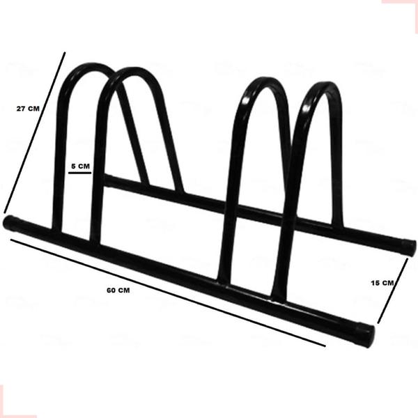 Imagem de Suporte para 2 bikes expositor de chão barato