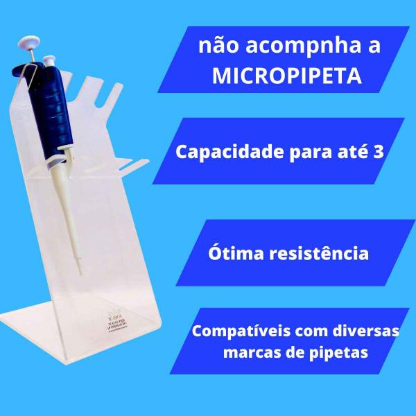 Imagem de Suporte Para 3  Micropipetas De Acrílico