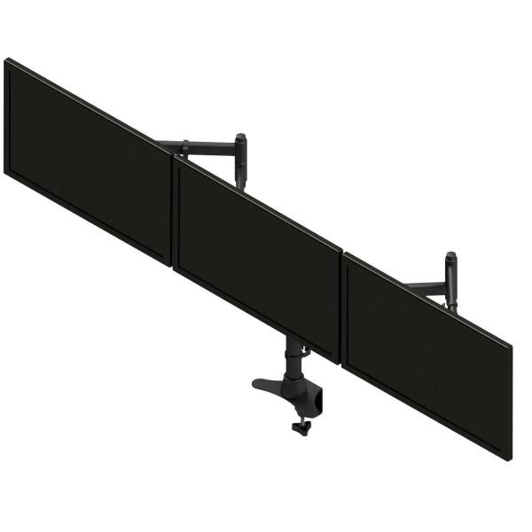 Imagem de Suporte Para 3 Monitores Articulado Altura e Angulo Ajustavel 10 A 24  Garra/ Morsa SMT-1024G-B