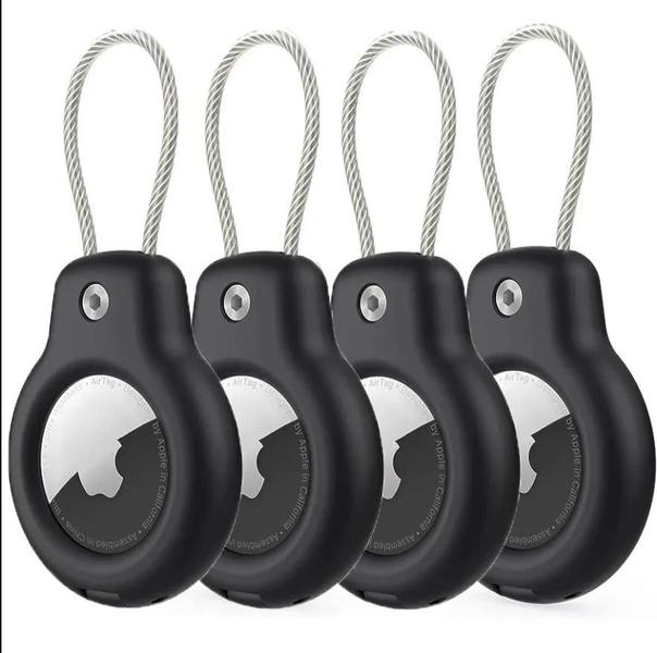 Suporte para Apple AirTag - Chaveiro com Case, Fio e Trava para Chaves e Bagagem Imagem de Suporte para Apple AirTag - Chaveiro com Case, Fio e Trava para Chaves e Bagagem
