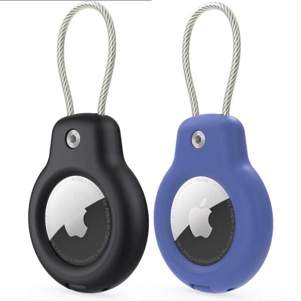 Suporte para Apple AirTag - Chaveiro com Case, Fio e Trava para Chaves e Bagagem Imagem de Suporte para Apple AirTag - Chaveiro com Case, Fio e Trava para Chaves e Bagagem