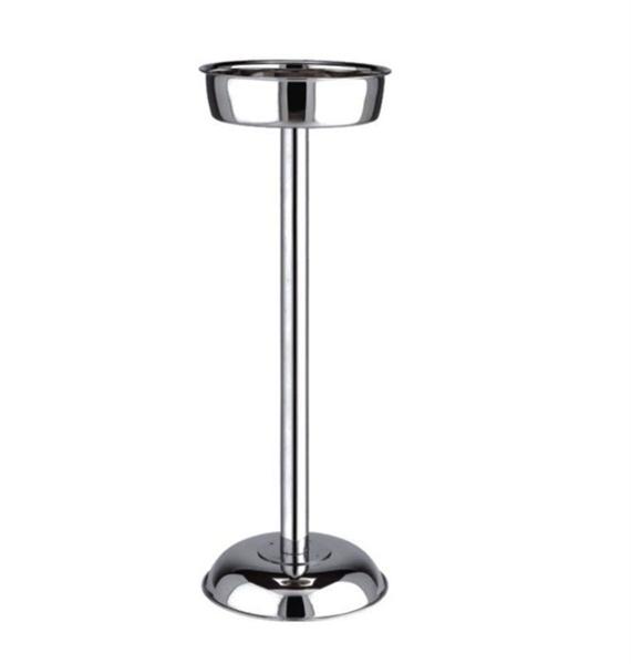 Imagem de Suporte Para Balde de Gelo Aço Inox 60cm Pedestal Champanhe