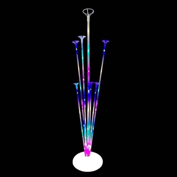 Imagem de Suporte para Balões com Base Branca e Leds Coloridos - 01 Unidade - Partiufesta - Rizzo