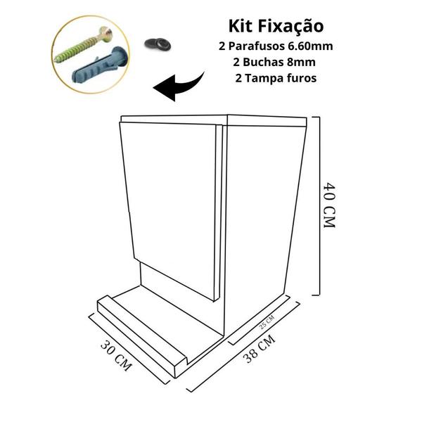 Imagem de Suporte para BIKE com Armário com porta em MDF - Madeirado