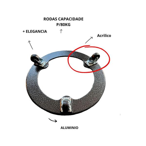 Imagem de Suporte Para Botijão De Gás Reforçado preto FDX