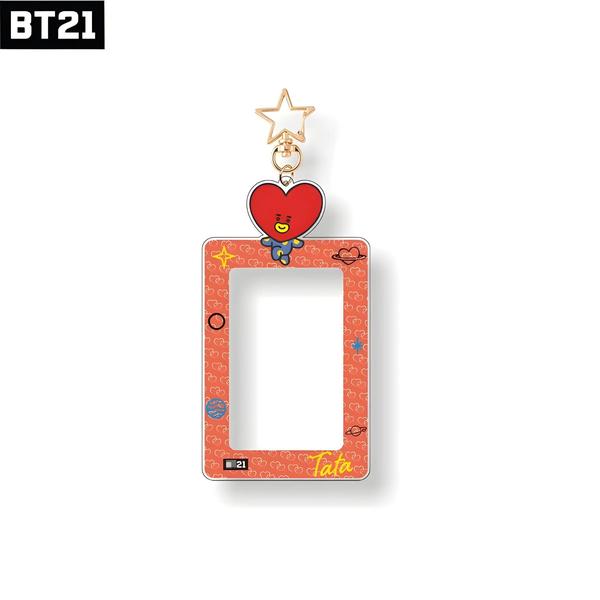 Imagem de Suporte para Cartão Kawaii BT21 Cooky & Koya - 3 Polegadas, Transparente