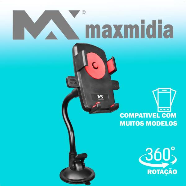 Imagem de Suporte Para Celular Carro GPS Adaptador Com 360 Rotação Kit Com 5 