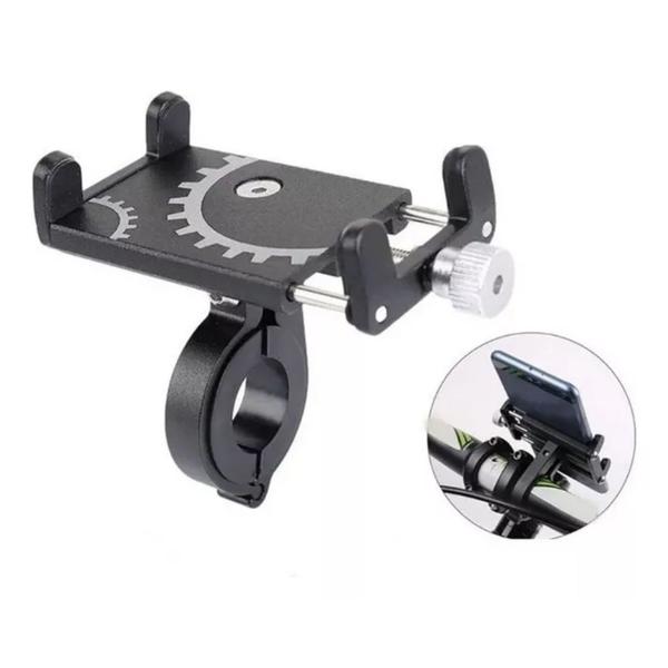 Imagem de Suporte Para Celular GPS Bike Bicicleta E Moto Em Aluminio Universal