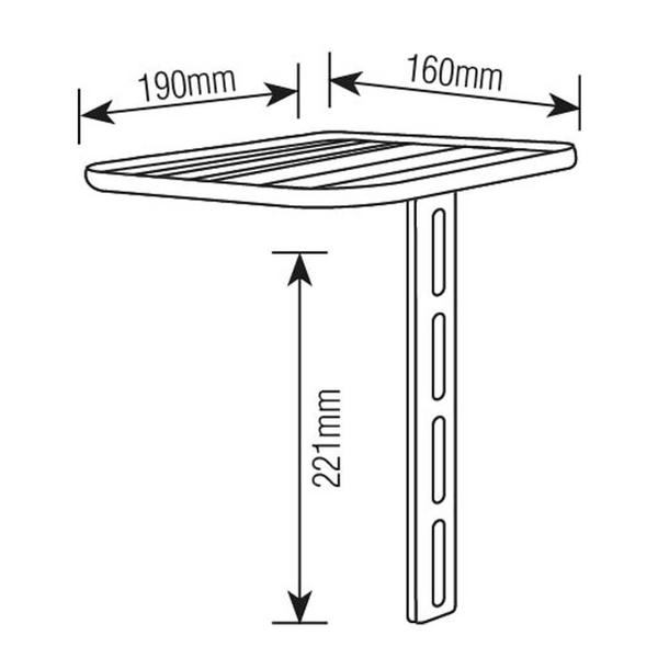 Imagem de Suporte para Conversor Receptor Conversor Dvd  - Brasforma 