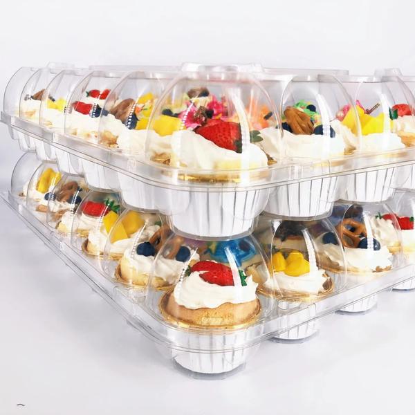 Imagem de Suporte para cupcakes YKDFUN, conjunto de 10 plásticos sem BPA