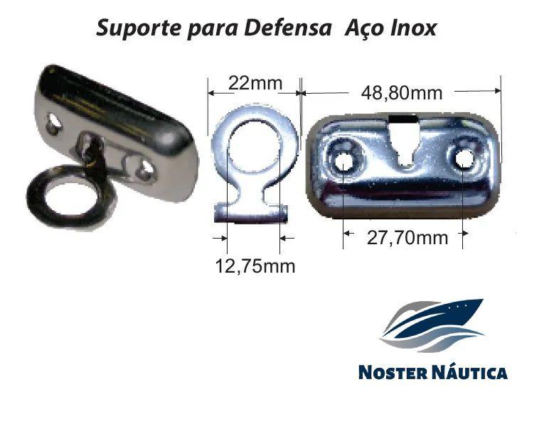 Imagem de Suporte Para Defensa Em Inox Lanchas Barcos 10 Unidades