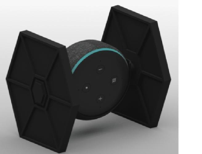 Imagem de Suporte Para Echo Dot 3 Tie Fighter Star Wars