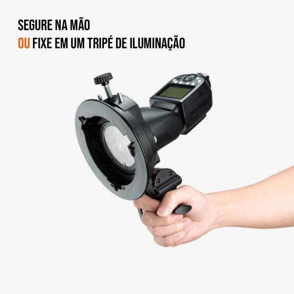 Imagem de Suporte Para Flash Speedlite Godox S2 Encaixe Bowens Para V1 Ad200 Ad300 Ml60