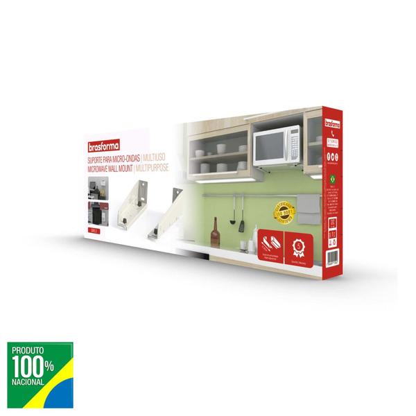 Imagem de Suporte para Forno Micro ondas SBR 5.0 Branco BRASFORMA 