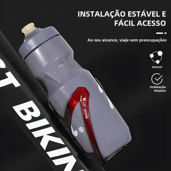 Imagem de Suporte para Garrafa de Água de Bicicleta West Biking - Ultraleve e Colorido