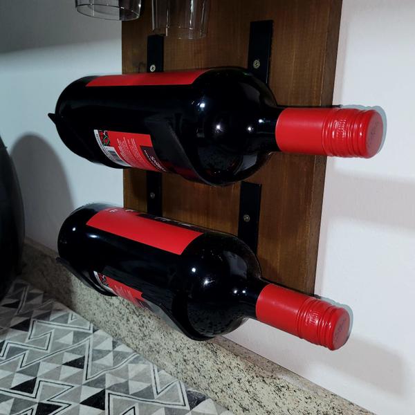 Suporte para garrafas de Três Vinhos 6pçs - Dikaren Imagem de Suporte para garrafas de Três Vinhos 6pçs