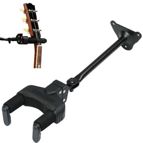 Imagem de Suporte para Guitarra/Baixo/Violão com Parafuso Haste 15cm para Parede Hercules GSP40WB