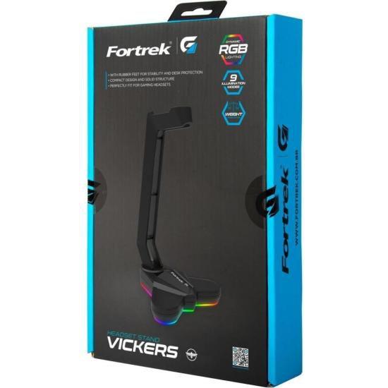 Imagem de Suporte Para Headset Fortrek Vickers RGB Preto F002