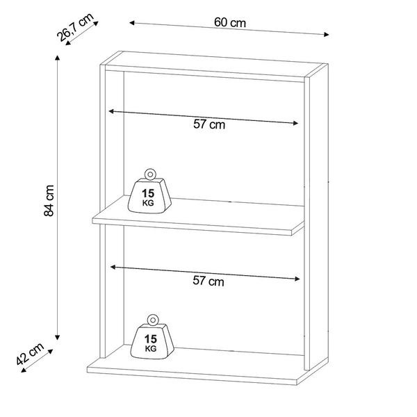 Suporte para Microondas e Forno Nicho Suspenso Thai 60cm M12 - D'Rossi Imagem de Suporte para Microondas e Forno Nicho Suspenso Thai 60cm M12 - D'Rossi