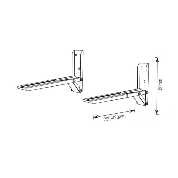 Imagem de Suporte Para Microondas Forno Elétrico Universal Parede C/ Ajuste