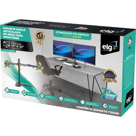 Suporte Para Monitor Articulado 17-32" ELG T1224N Imagem de Suporte Para Monitor Articulado 17-32" ELG T1224N