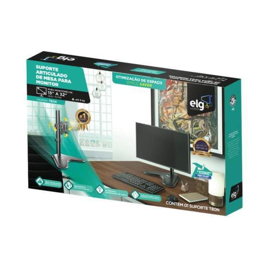 Imagem de Suporte Para Monitor Articulado de Mesa 15-32" ELG T80N