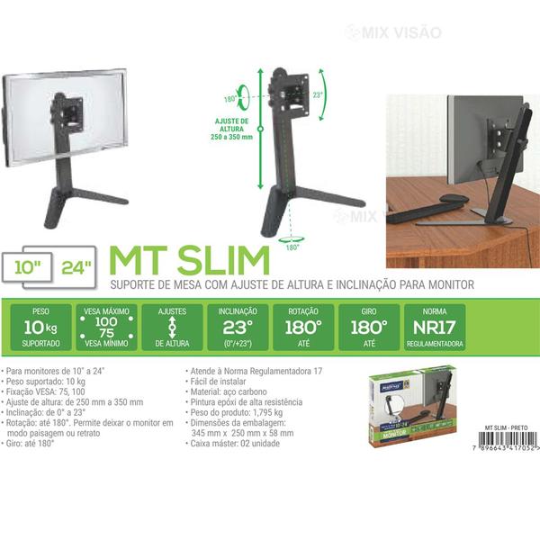 Imagem de Suporte para Monitor Até 24 Polegadas Mt-Slim