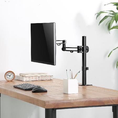 Imagem de Suporte Para Monitor De 17" A 32" Articulado Rotação 360 E Organizador De Cabo - Sm400a