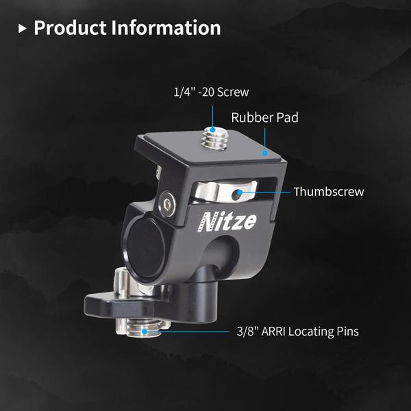 Imagem de Suporte para monitor de campo Nitze N54-F4 com 3/8 pinos de localização ARRI