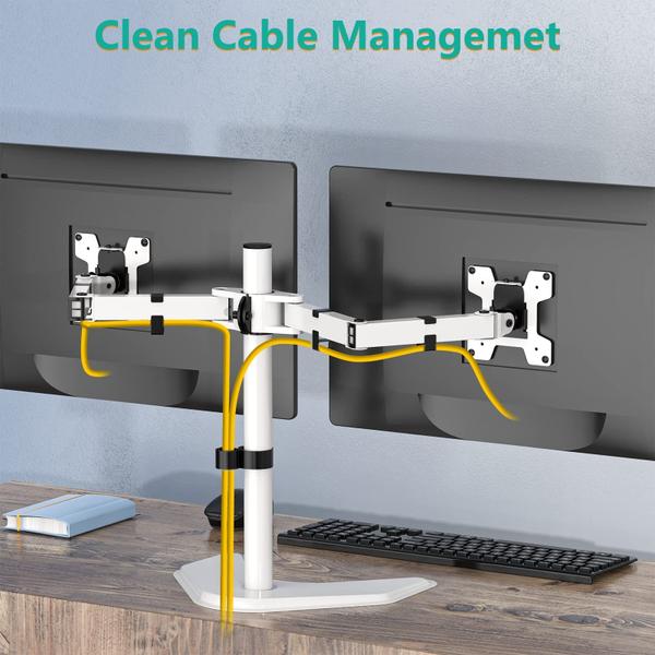 Imagem de Suporte para monitor duplo WALI Free Standing Desk Mount 27"