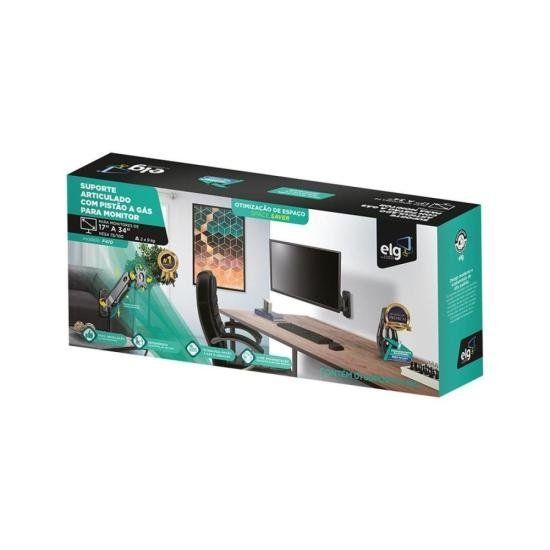 Suporte Para Monitor Multiarticulado de Parede 17-34" ELG F410 Imagem de Suporte Para Monitor Multiarticulado de Parede 17-34" ELG F410