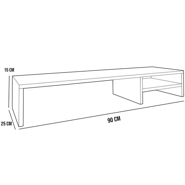 Imagem de Suporte Para Monitor Stand Home Office Lap 90 cm L03 Cinza - Lyam