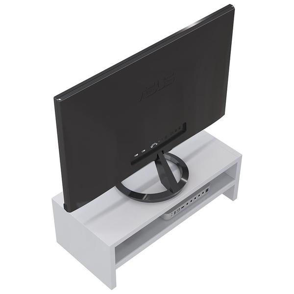 Imagem de Suporte Para Monitor Stand Home Office Lap L03 Branco - Lyam Decor