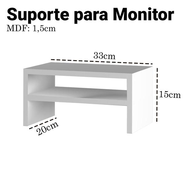 Imagem de Suporte Para Monitores Elevado Mesa Ead Home Mdf Organização