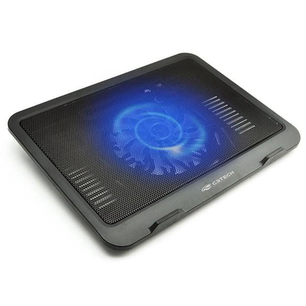 Imagem de Suporte para Notebook C3 Tech NBC-11BK - até 15.6 - com Cooler LED Azul