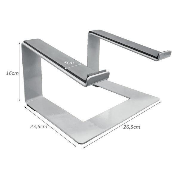 Imagem de Suporte Para Notebook Laptop Stand Dj Em Aço Macbook Branco