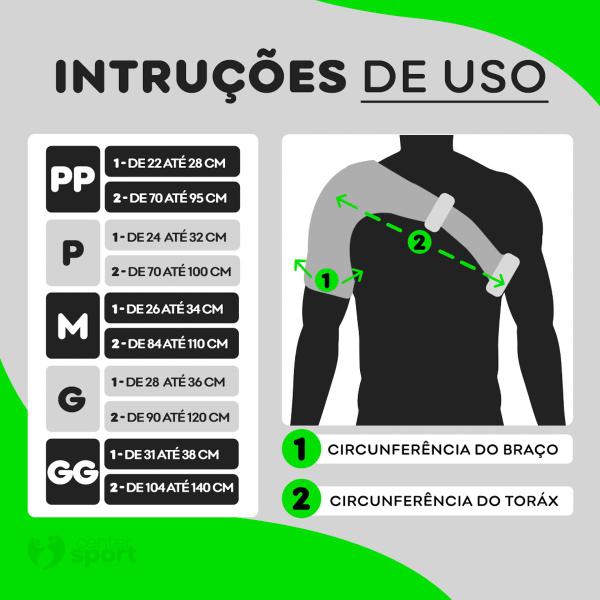 Imagem de Suporte Para Ombro Hidrolight OR61 Preto - Adulto Unissex