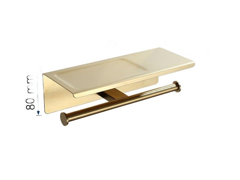 Imagem de Suporte para papel higiênico SEKOVA Brushed Gold em aço inoxidável