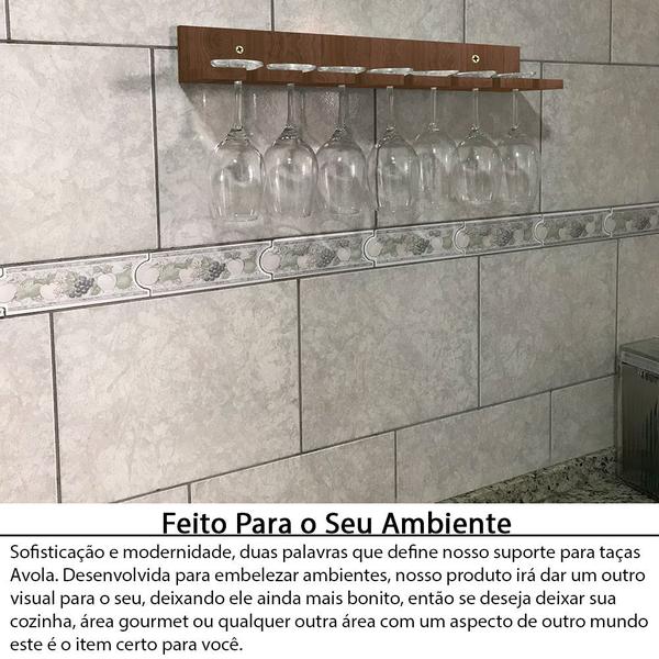 Suporte Para Pendurar Taças De Parede Suspenso Em Madeira Mdf - Genus Móveis Imagem de Suporte Para Pendurar Taças De Parede Suspenso Em Madeira Mdf