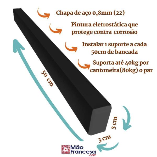 Imagem de Suporte Para Pia De Chumbar 50Cm 1Un Bancada Grapa Granito