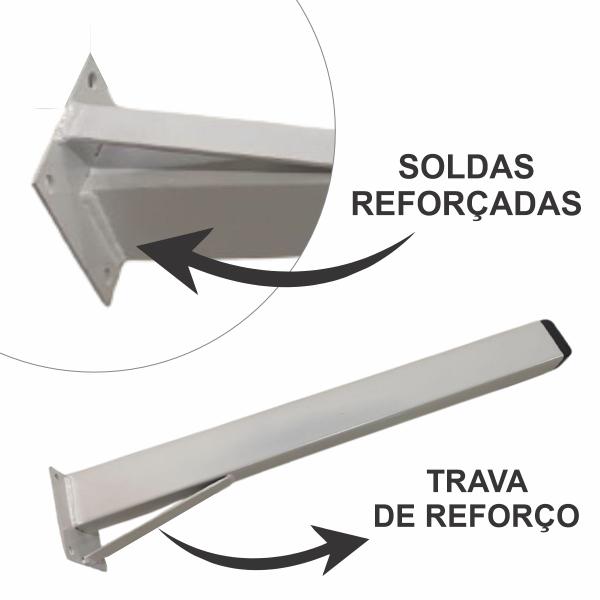 Suporte Para Pia De Parafusar Super Reforçado 50cm 2 Un. - Copar Imagem de Suporte Para Pia De Parafusar Super Reforçado 50cm 2 Un.