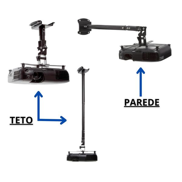 Imagem de Suporte para Projetor Data Show Teto Parede Aço Resistente