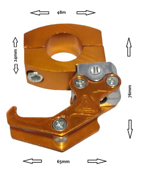 Imagem de Suporte Para Sacolas Gancho Guidão Moto/Bicicletas